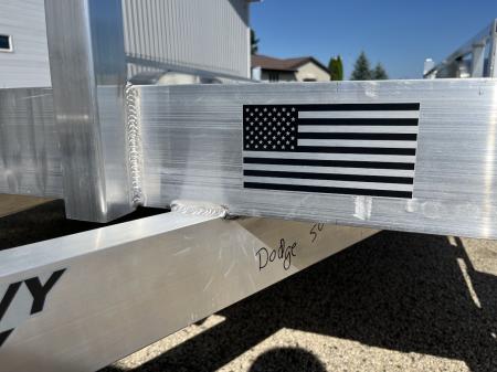 New 2027 Black Rhino Aluminum 81"x16' LST716A w/ Side Load Ramps & Bifold Gate (ATV / UTV / Side by Side) Utility Trailer