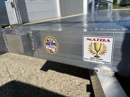 New 2027 Black Rhino Aluminum 81"x16' LST716A w/ Side Load Ramps & Bifold Gate (ATV / UTV / Side by Side) Utility Trailer