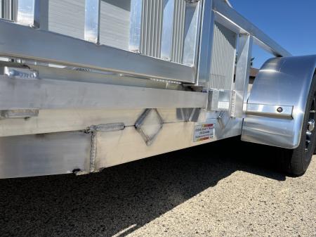 New 2027 Black Rhino Aluminum 81"x16' LST716A w/ Side Load Ramps & Bifold Gate (ATV / UTV / Side by Side) Utility Trailer