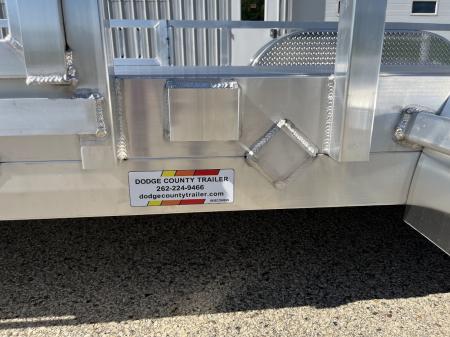 New 2027 Black Rhino Aluminum 81"x16' LST716A w/ Side Load Ramps & Bifold Gate (ATV / UTV / Side by Side) Utility Trailer