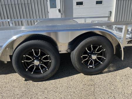 New 2027 Black Rhino Aluminum 81"x16' LST716A w/ Side Load Ramps & Bifold Gate (ATV / UTV / Side by Side) Utility Trailer