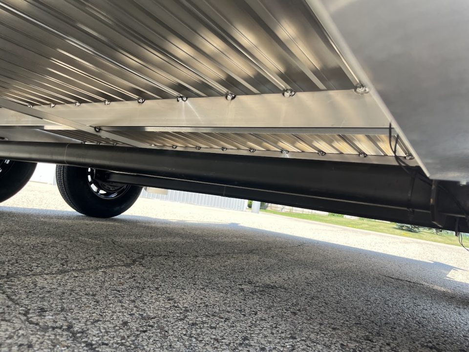 New 2027 Black Rhino Aluminum 81"x16' LST716A w/ Side Load Ramps & Bifold Gate (ATV / UTV / Side by Side) Utility Trailer