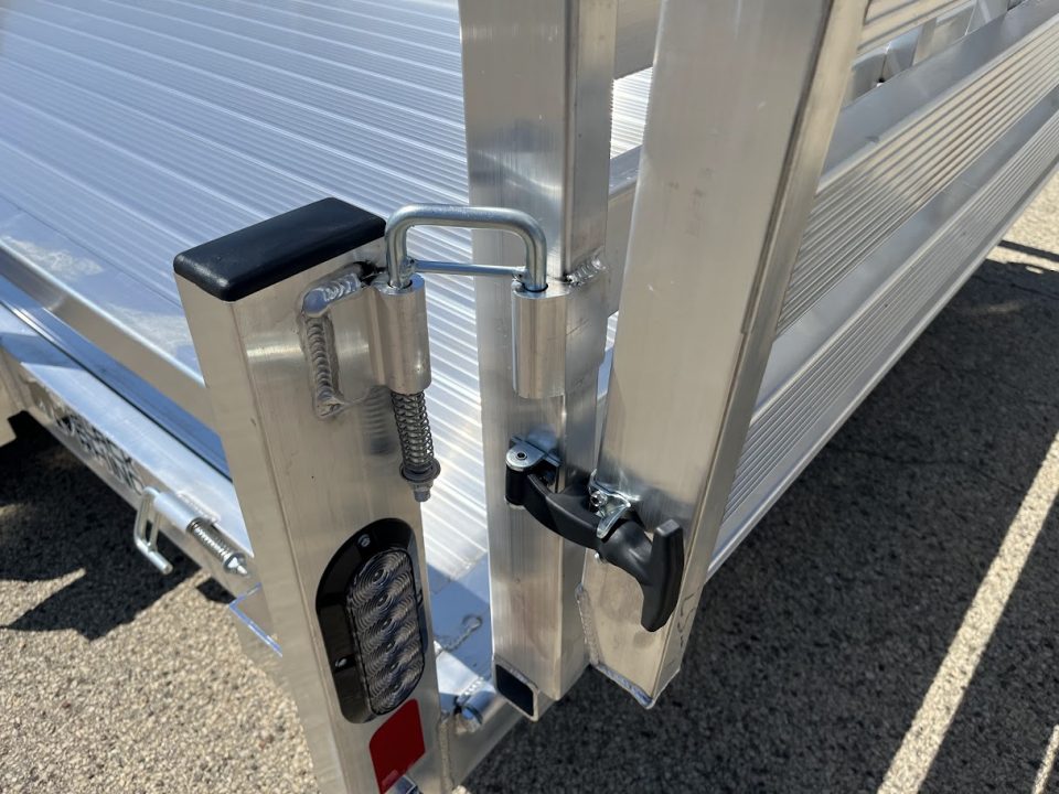 New 2027 Black Rhino Aluminum 81"x16' LST716A w/ Side Load Ramps & Bifold Gate (ATV / UTV / Side by Side) Utility Trailer