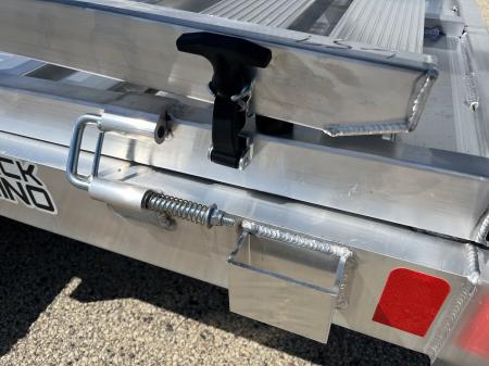 New 2027 Black Rhino Aluminum 81"x16' LST716A w/ Side Load Ramps & Bifold Gate (ATV / UTV / Side by Side) Utility Trailer