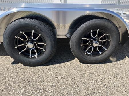 New 2027 Black Rhino Aluminum 81"x16' LST716A w/ Side Load Ramps & Bifold Gate (ATV / UTV / Side by Side) Utility Trailer