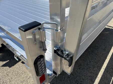 New 2027 Black Rhino Aluminum 81"x16' LST716A w/ Side Load Ramps & Bifold Gate (ATV / UTV / Side by Side) Utility Trailer