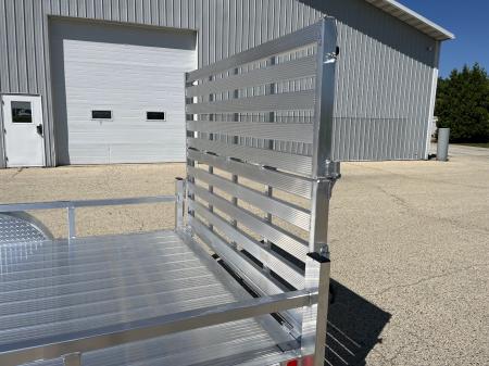 New 2027 Black Rhino Aluminum 81"x16' LST716A w/ Side Load Ramps & Bifold Gate (ATV / UTV / Side by Side) Utility Trailer