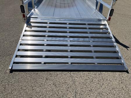 New 2027 Black Rhino Aluminum 81"x16' LST716A w/ Side Load Ramps & Bifold Gate (ATV / UTV / Side by Side) Utility Trailer