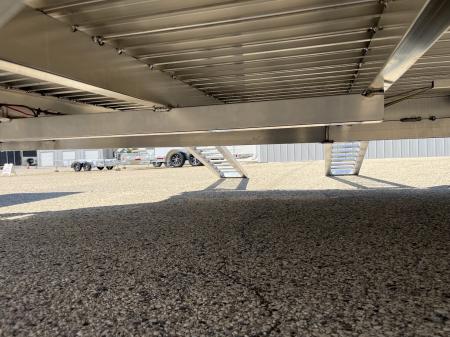 New 2027 Black Rhino Aluminum 81"x16' LST718A w/ Side Load Ramps, Toolbox & Bifold Gate (ATV / UTV / Side by Side) Utility Trailer