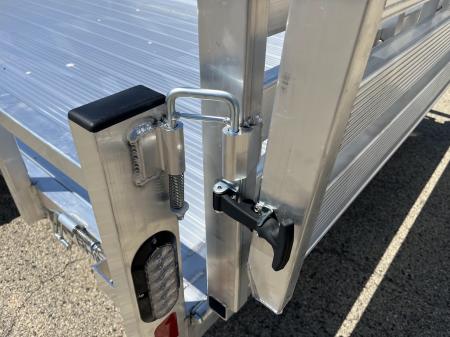 New 2027 Black Rhino Aluminum 81"x16' LST718A w/ Side Load Ramps, Toolbox & Bifold Gate (ATV / UTV / Side by Side) Utility Trailer