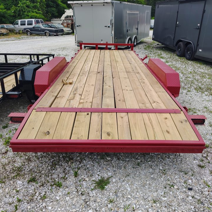 New 2026 MEB 83x20 TA, 2' dovetail, 5.2k axles, with 5' slide in ramps Car Hauler