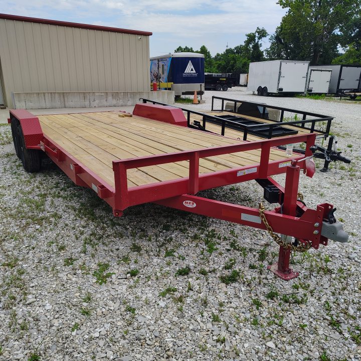 New 2026 MEB 83x20 TA, 2' dovetail, 5.2k axles, with 5' slide in ramps Car Hauler