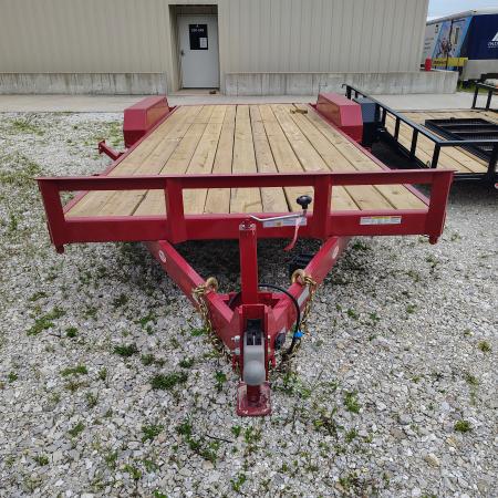 New 2026 MEB 83x20 TA, 2' dovetail, 5.2k axles, with 5' slide in ramps Car Hauler