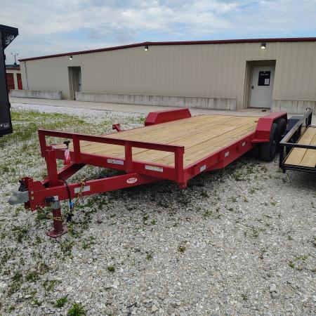 New 2026 MEB 83x20 TA, 2' dovetail, 5.2k axles, with 5' slide in ramps Car Hauler
