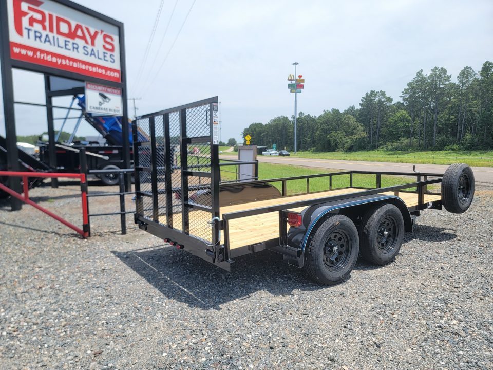 New 2026 Top Hat Trailers 14' x 77" LDX Tandem Axle Utility Trailer