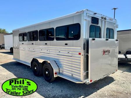 New 2026 Frontier Trailers 8 PEN LOW PRO ALUMINUM LIVESTOCK TRAILER Stock / Stock Combo Trailer