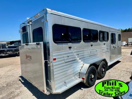 New 2026 Frontier Trailers 8 PEN LOW PRO ALUMINUM LIVESTOCK TRAILER Stock / Stock Combo Trailer