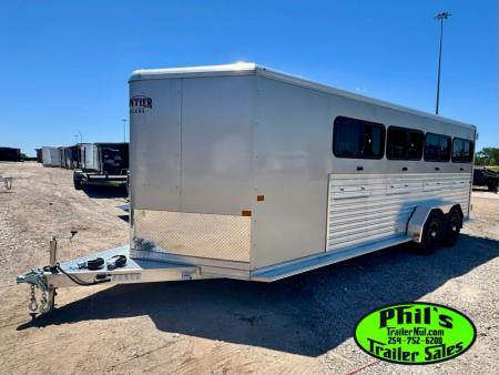 New 2026 Frontier Trailers 8 PEN LOW PRO ALUMINUM LIVESTOCK TRAILER Stock / Stock Combo Trailer