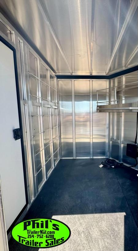 New 2026 Frontier Trailers 8 PEN LOW PRO ALUMINUM LIVESTOCK TRAILER Stock / Stock Combo Trailer
