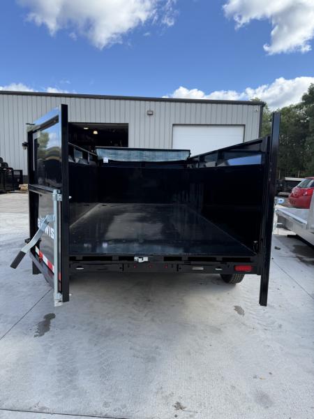 New 2027 BWISE 7x14 -14K Dump Trailer - Ramps - Tarp Kit - 7 GA Floor - 44" SIDES Dump Trailer
