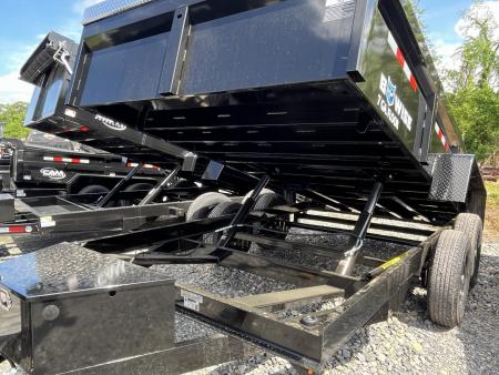 New 2027 BWISE 7x14 -14K Dump Trailer - Ramps - Tarp Kit - 7 GA Floor