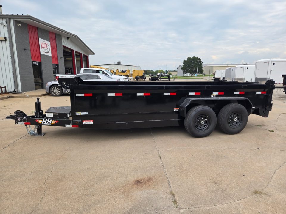 New 2027 H&H Trailers 83x16 Industrial 14K Scissor Dump Trailer