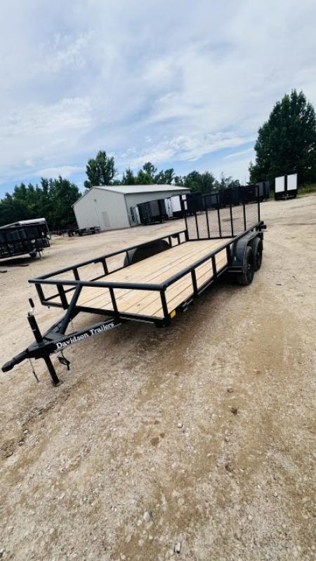 New 2026 Davidson Trailers 16'X83 PIPE TOP Utility Trailer