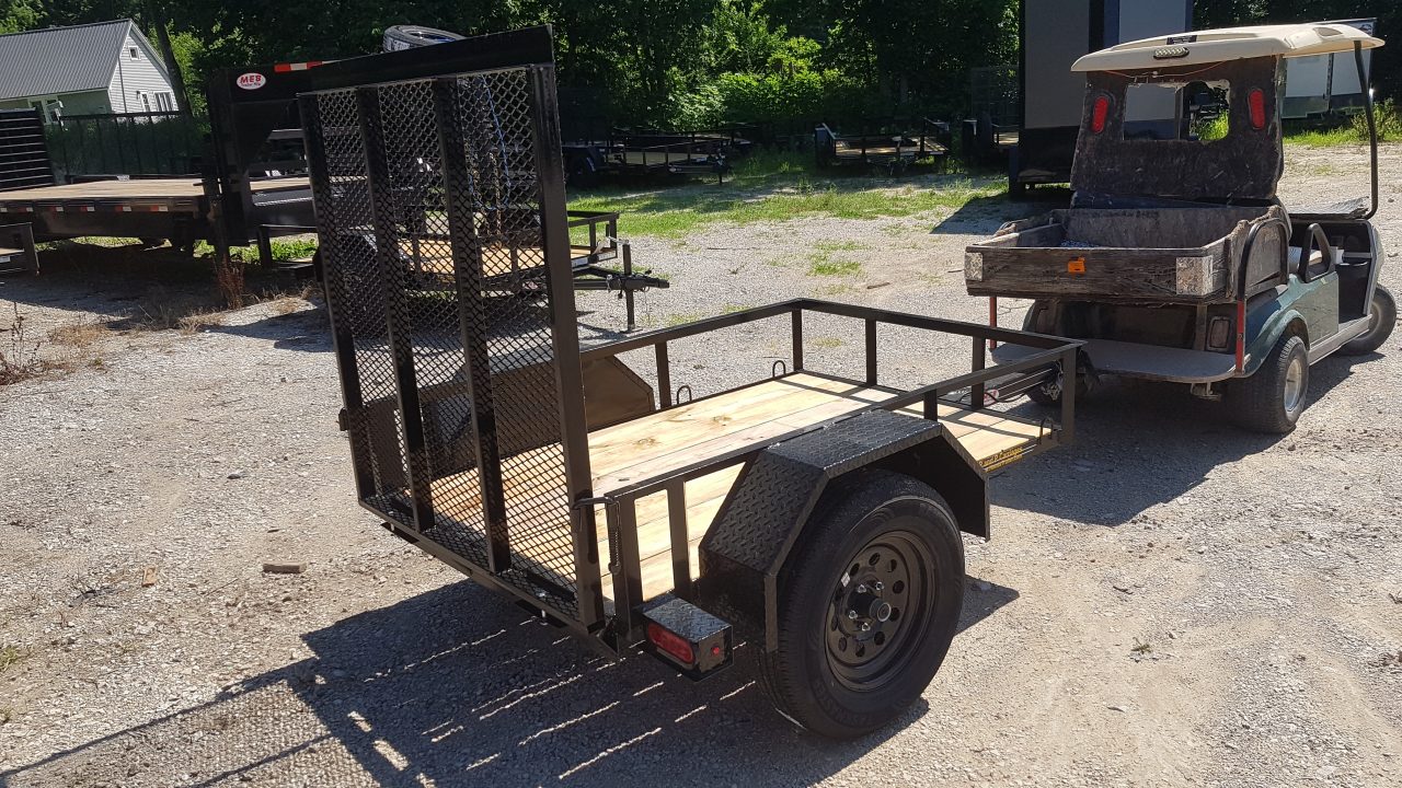 New 2026 MEB 4x6 Angle Iron Utility Trailer W/Ramp