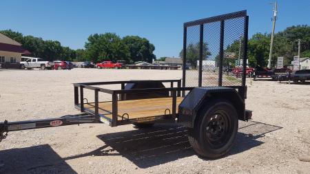 New 2026 MEB 4x6 Angle Iron Utility Trailer W/Ramp