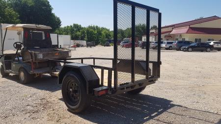 New 2026 MEB 4x6 Angle Iron Utility Trailer W/Ramp
