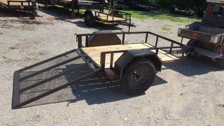 New 2026 MEB 4x6 Angle Iron Utility Trailer W/Ramp