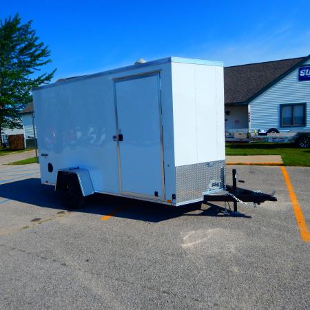 New 2026 Impact Trailers 6 X 12 Quake Flat Top V-Nose 3K Cargo / Enclosed Trailer