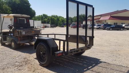 New 2026 MEB 4x6 Angle Iron Utility Trailer W/Ramp