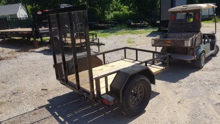 New 2026 MEB 4x6 Angle Iron Utility Trailer W/Ramp