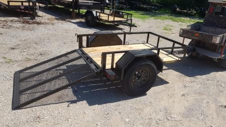 New 2026 MEB 4x6 Angle Iron Utility Trailer W/Ramp