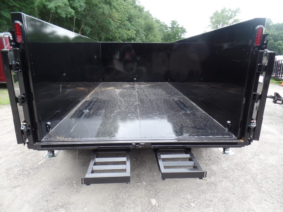 New GRIFFIN BRAND , 14 FT, Dump Trailer 7X14X4'High Sides 14,000 lb. GVWR, Griffin Brand. Triple Frame, Ramps