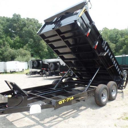 New GRIFFIN BRAND , 14 FT, Dump Trailer 7X14  14,000 lb. GVWR, Griffin Brand. Triple Frame, Ramps
