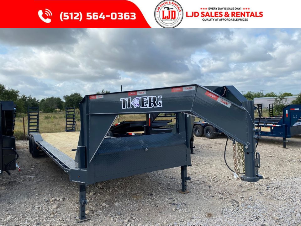 New 2026 Tiger - Gooseneck - 102  X 32' - Equipment Trailer - Drive Over Fender