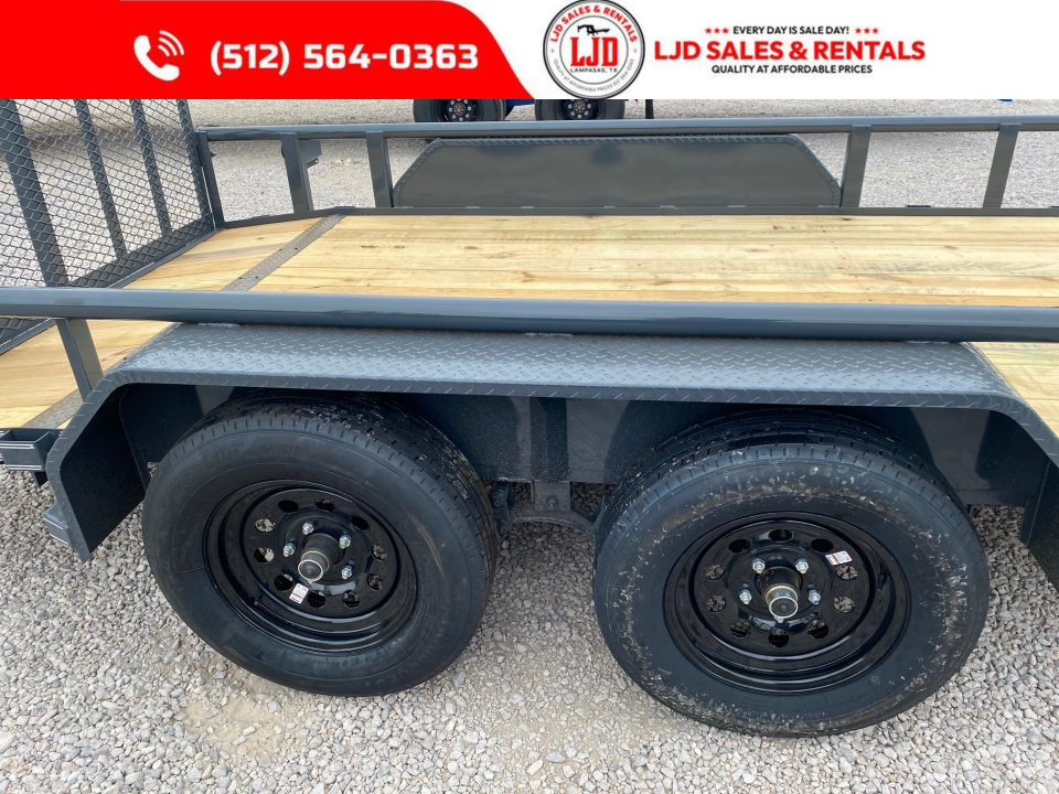 New 2026 Tiger - 77" x 14' - Utility Trailer - 3' Gate - Dovetail