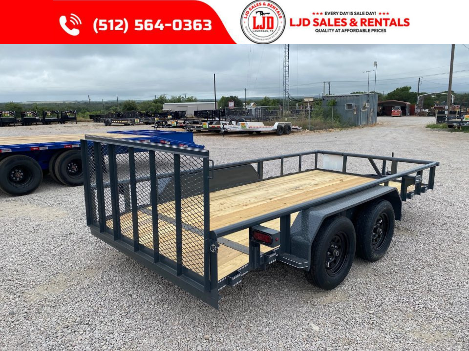 New 2026 Tiger - 77" x 14' - Utility Trailer - 3' Gate - Dovetail