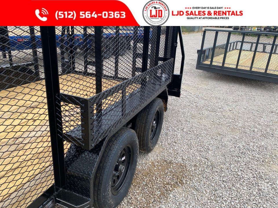 New 2025 Tiger - 83" x 14' Landscape Trailer - 4' Gate - 3500lb Axles