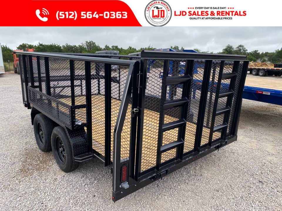 New 2025 Tiger - 83" x 14' Landscape Trailer - 4' Gate - 3500lb Axles