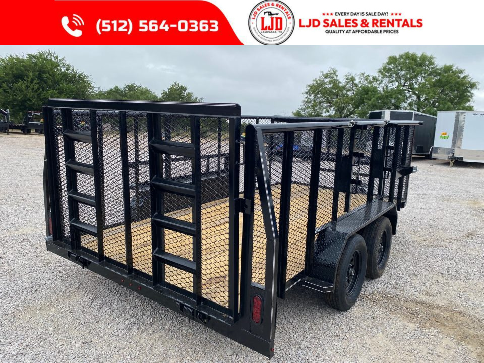 New 2025 Tiger - 83" x 14' Landscape Trailer - 4' Gate - 3500lb Axles