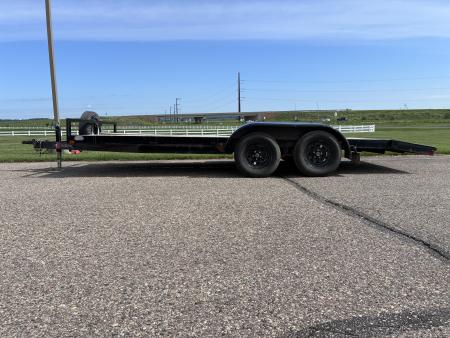 Used 2022 S&S Manufacturing 16' BP Car Hauler Flatbed Trailer