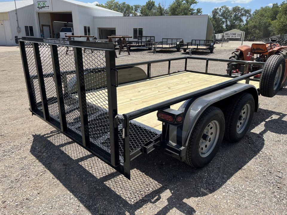 New 2026 Texas Bragg Trailers 12P - 77'' x 12' Light Pipe Utility Trailer