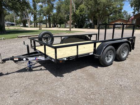 New 2026 Texas Bragg Trailers 12P - 77'' x 12' Light Pipe Utility Trailer