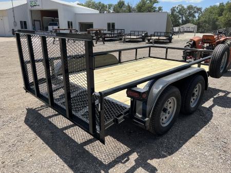 New 2026 Texas Bragg Trailers 12P - 77'' x 12' Light Pipe Utility Trailer