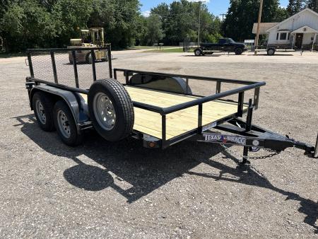 New 2026 Texas Bragg Trailers 12P - 77'' x 12' Light Pipe Utility Trailer
