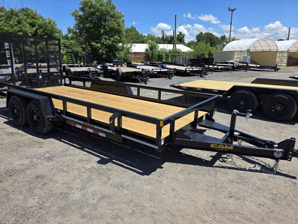 New 2026 Cam Superline 7X18 10K - TUBE TOP Utility Trailer
