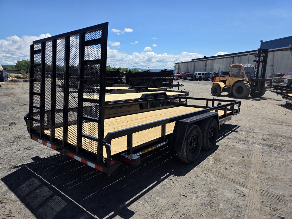 New 2026 Cam Superline 7X18 10K - TUBE TOP Utility Trailer